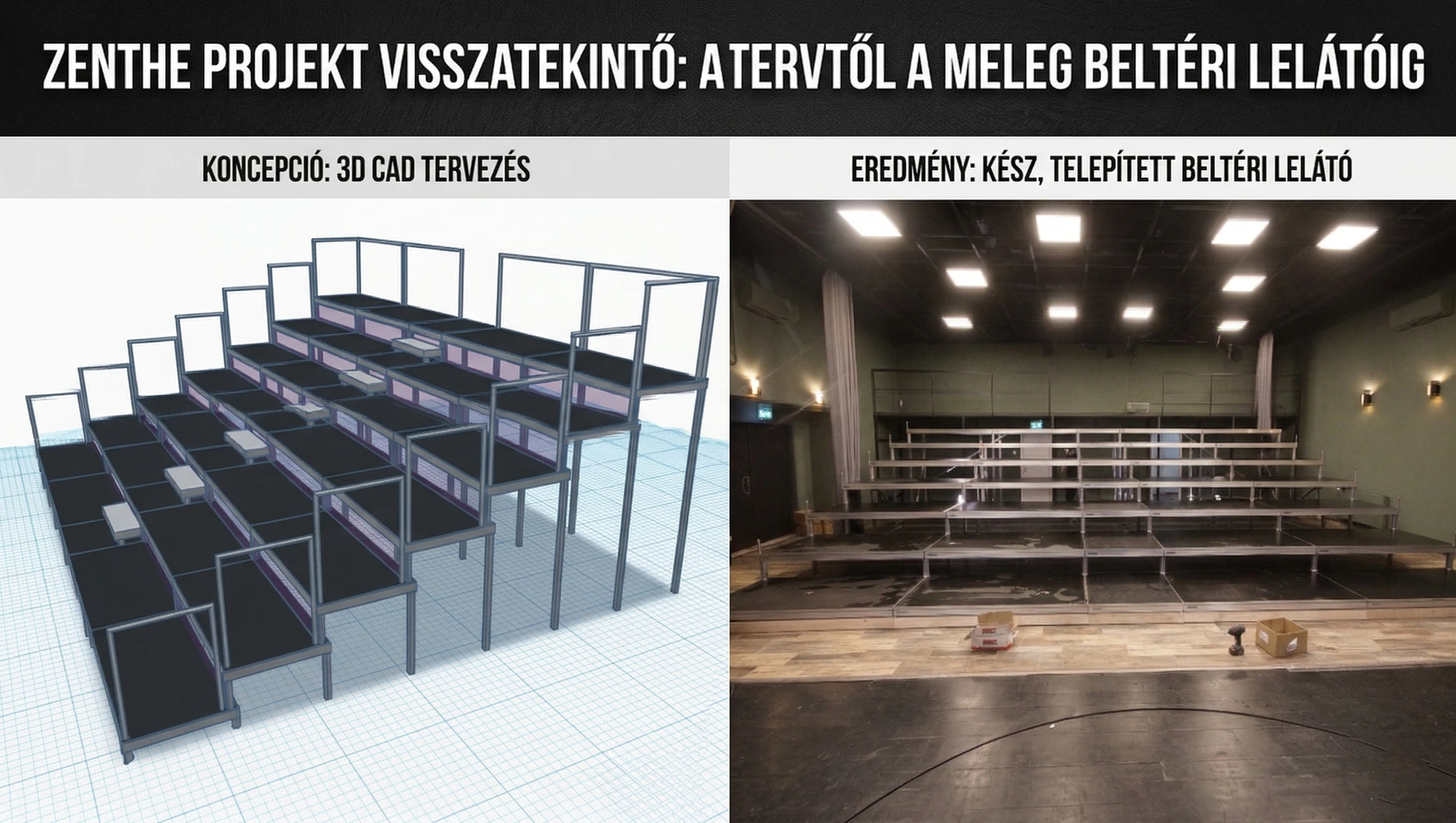 Zenthe Ferenc Tomkostage mobilszínpad lelátó